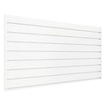 Slatwall Panel 4 FT x 2 FT, Interlocking Slat Wall Paneling, Wall Mounted PVC Wallpanel, Suitable for Garage Storage and Organizer, Slatwall Board, Shelves - White
