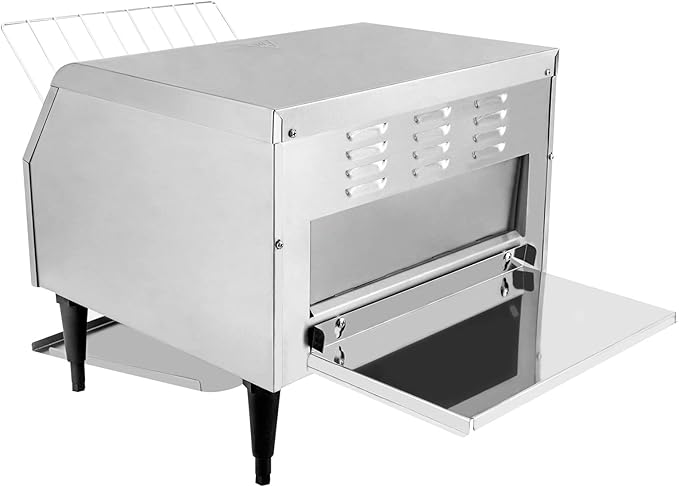 450 Slices/H Commercial Conveyor Toaster, 2600W 7 Gears Electric Stainless Steel Restaurant Toaster Oven with Crumb Tray for Restaurants, Hotels 18.31 * 16.42 * 15.27in