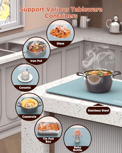 FEPPO Food Warming Mat, (XXL 36"x16") Food Warmers for Parties Buffet - Image 5