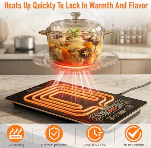 Electric Food Warming Tray, 4-in-1 Food Warmers for Parties Buffet - Image 4