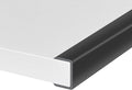 Rubber Edge Trim, Self-Adhesive U Channel Edge Protector for Plywood, Cabinet, 1-1/8" Wood Edge Banding, Flexible Furniture Repair, EPDM Material, Fit 1-1/8"(28mm), Length 10Ft, Black