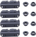 4 PCS WD28X27241 Lower Rack and Carrier Kit for GE Hot-point,Hai-er Dishwasher, Dishwasher Lower Rack Replaces WD12X10438 WD12X10439 WD12X10446