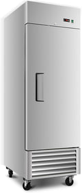 27" W Commercial Refrigerator 1 Door, 23 Cu.ft Commercial Fridge, Stainless Steel Reach-In Refrigerator Upright, ETL Approved for Restaurant, Bar, Shop