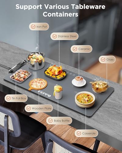 FEPPO Food Warming Mat, 35"x16" Food Warmers for Parties Buffet - Image 5