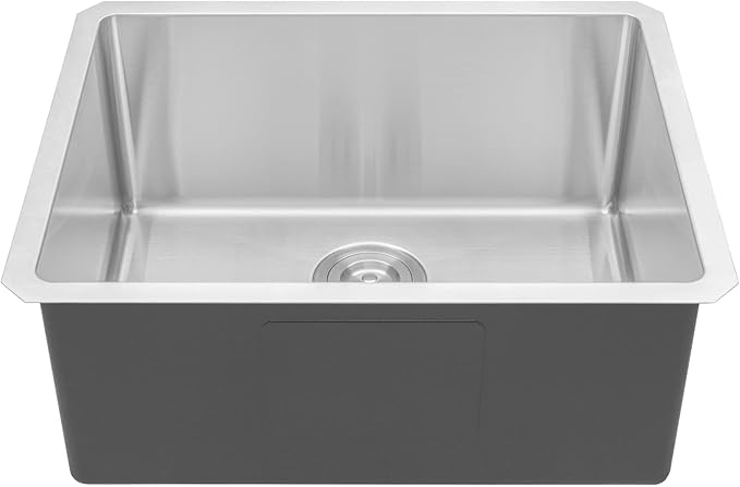 23 in. x 18 in. x 10 in. 16-Gauge Stainless Steel Undermount Single Bowl Kitchen Sink with Collapsible Colander Set and Strainer