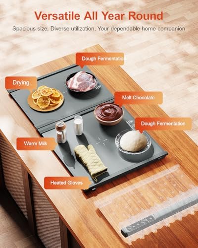Food Warming Mat Extension Panels B+C for iTRUSOU Electric Warming Tray BWP01-A – Add-On Expandable Warming Mat for Food, Must Be Used with Main Control Panel A, for Buffet, Party Chafing Dishes - Image 4