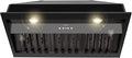 Akicon Range Hood Insert 36 Inch, Ultra Quiet, Powerful Suction Built-in Kitchen Vent Hood, Matte Black Stainless Steel Ducted Stove Hood with Dimmable LED Lights Warm White, 3-Speeds 600CFM