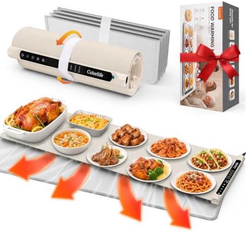 Warming Mat for Food, Electric Warming Tray with Heat-Resistant Pad-XXL BE by WELCOME