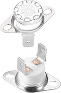 uxcell KSD301 Thermostat 250°C/482°F 10A Normally Closed N.C Adjust Snap Disc Temperature Switch for Microwaves,Oven,Coffee Maker 2pcs,Ceramic Material