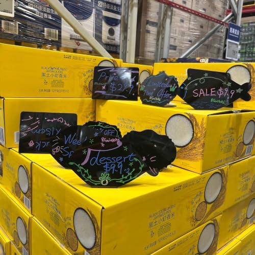 5Pcs Durable Fish Mini Chalkboard Signs, Versatile for Retail Racks, Glass Counters, and Storage Units, Easy to Write and Wipe Out,Price Label,Price Sign - Image 5