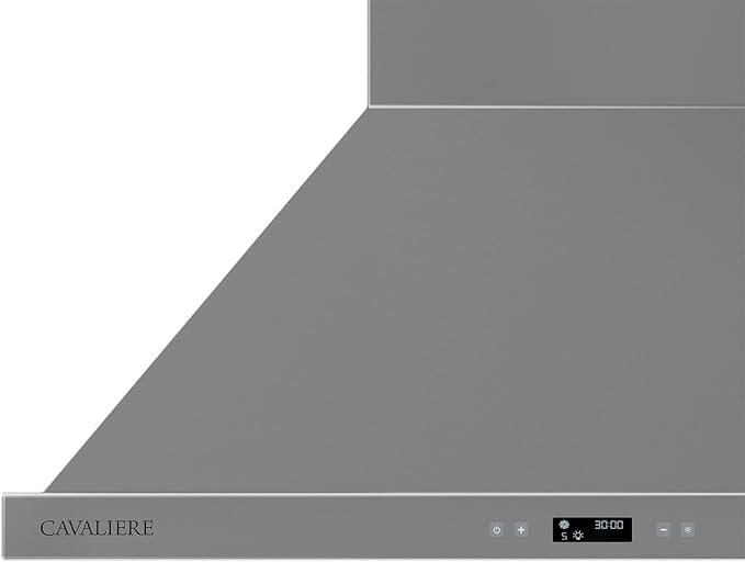 CAVALIERE Value-Focused Wall Mount Range Hood 30 Inch, 3-Year Warranty, 462 CFM, Enhanced Stainless Steel, Ducted/Ductless Range Hood Convertible (Kit Included), Aluminium Mesh Filters, Touch Controls