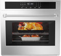 30 Inch Electric Wall Oven, 4.8 Cu.ft Built-in Single Convection Oven with Self-Cleaning, Broil, Bake, Safety Lock, LED Touch Control for Kitchen Cabinet