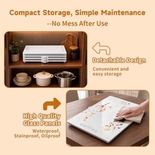 Food Warmers for Parties Buffet 47"x15"Long Warming Trays for buffets Party - Image 6
