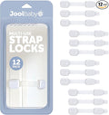 Child Safety Strap Locks (12 Pack) Baby Proof Cabinets, Drawers, Fridge, Toilet & Trash Cans – 3M Adhesive Childproof Locks – Jool Baby