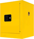 Safety Cabinet Fireproof Flammable Chemicals Storage Cabinet Industrial Cabinets Leak-Proof Bins Welded Bin Locker with Adjustable Board for Commercial/Industrial Environments (4Gallon Yellow)