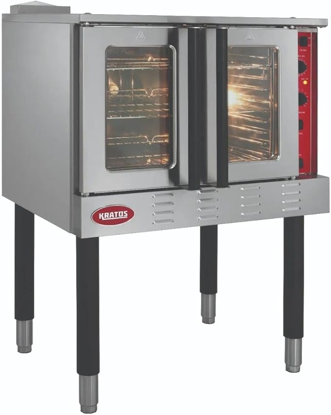 Kratos Commercial Electric Convection Oven, Full Size Free Standing Convection Oven for Restaurants, 1 Phase, 208V (29Y-056)