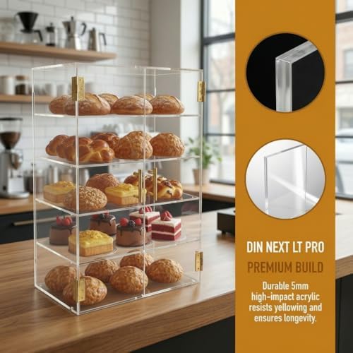 5 Tiers Countertop Bakery Display Case - Image 3