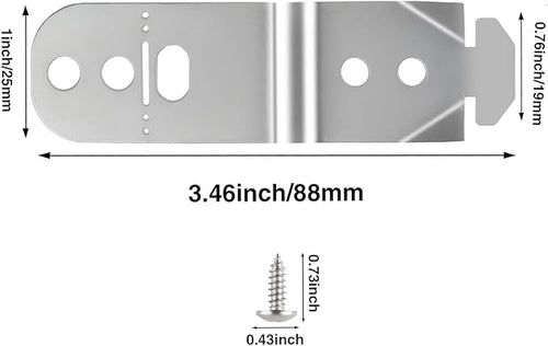 (4 pcs) for Boschh Dishwasher Mounting Bracket 619985 Compatible with Models AP4538351, 00605007, 00628371, 628371 Universal mounting Bracket