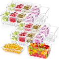 Lifewit Chilled Condiment Caddy with 5 Individual Lids, Garnish Tray 4 Pcs by Lifewit