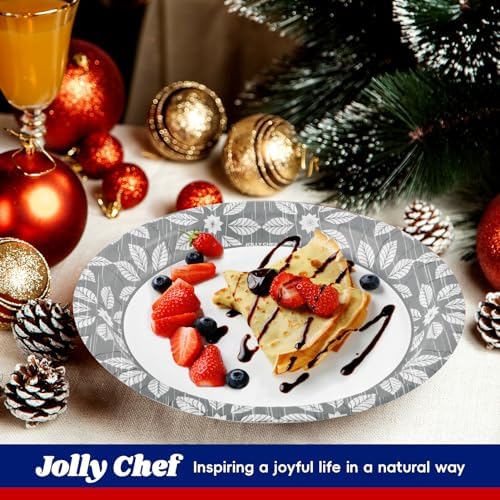 JOLLY CHEF 9 inch 140 Pack Disposable Paper Plates - Image 6