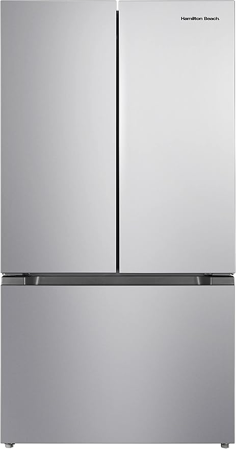 Hamilton Beach HBF2067 French Door Full Size Refrigerator with Freezer Drawer, 20.3 cu ft, Stainless Steel