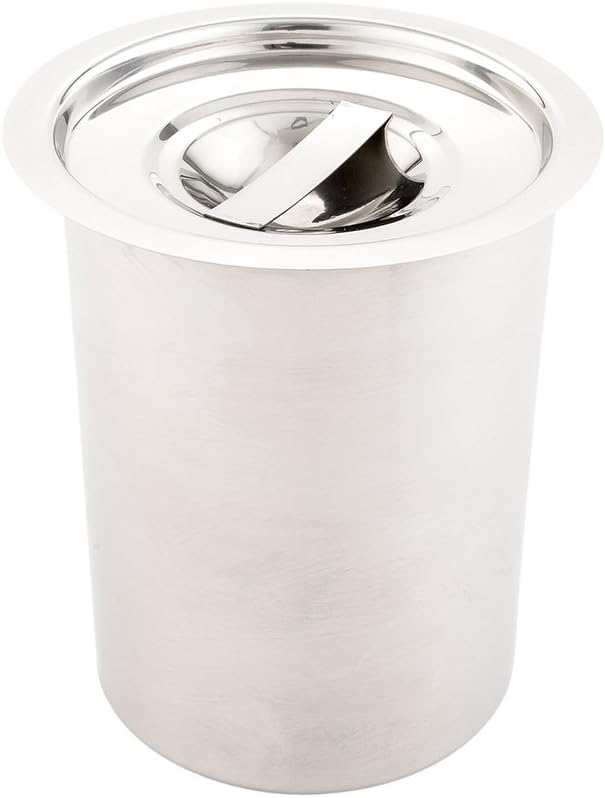 Restaurantware LID ONLY: Met Lux Lid For 2 Quart Bain Marie 1 Stainless Steel Lid For Bain Marie Pot - Built-In Handle Pot Sold Separately