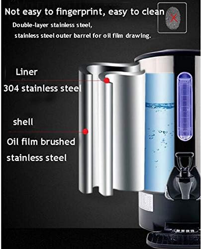 INTBUYING Stainless Steel Large Capacity Commercial Office Kitchen Hot Water Dispense Boiler Instant Boiling Machine Heater Electric Kettle Temperature Control for Coffee Tea with Faucet Tap-12.9L