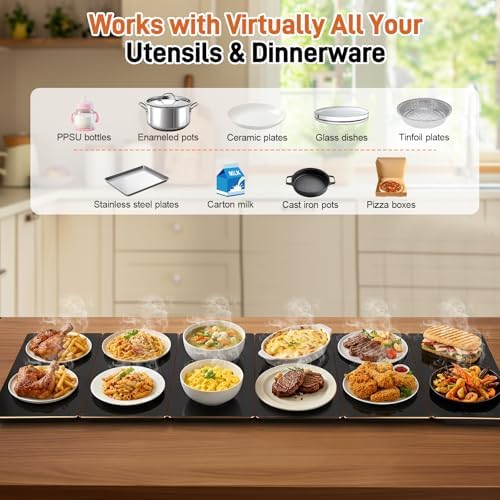 Electric Food Warming Tray, 6-in-1 Food Warmers for Parties Buffet - Image 6