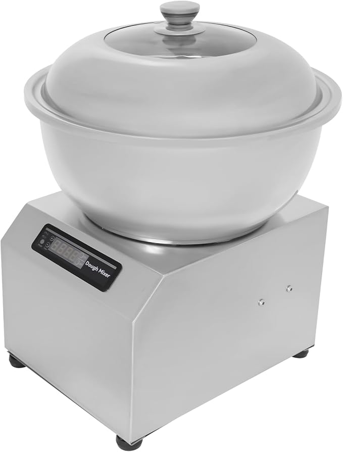 Electric Dough Kneading Machine 1500W Dual Rotating Commercial Dough Mixer 16QT Large Capacity Flour Mixing Machine with Touch Control, 0-30Min Timer for Home, Pizzerias, Restaurants