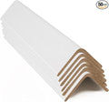 ESK Packaging® Cardboard Edge Protectors for Shipping - 2"W x 2"D x 60"L, Light Duty .120 ga, Pallet Corner Protectors, Angle Boards, White, 50/Pack