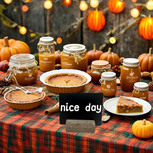 20 Pack Mini Chalkboard Signs for Food Buffet Table Reusable Catering Labels with 10 PCS Wooden Rustic Stands, Party Buffet Food Tags, Small Chalk Board Sign Holders for Wedding Birthday Bakery - Image 5