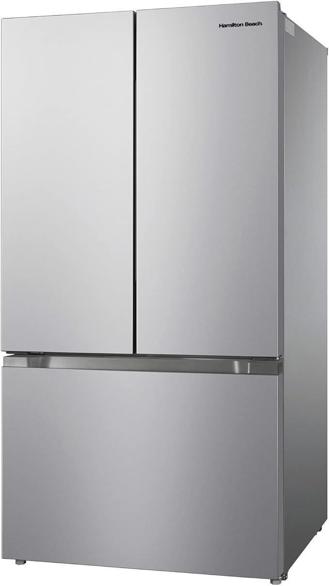 Hamilton Beach HBF2067 French Door Full Size Refrigerator with Freezer Drawer, 20.3 cu ft, Stainless Steel