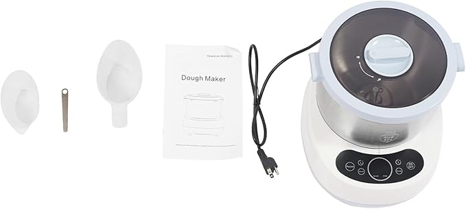 Electric Dough Maker Machine Flour Mixer, 230W 5.3QT Large Capacity Commercial Dough Kneading Machine with Ferment Function, Smart Timer, Digital Display for Home, Pizzerias, Restaurants