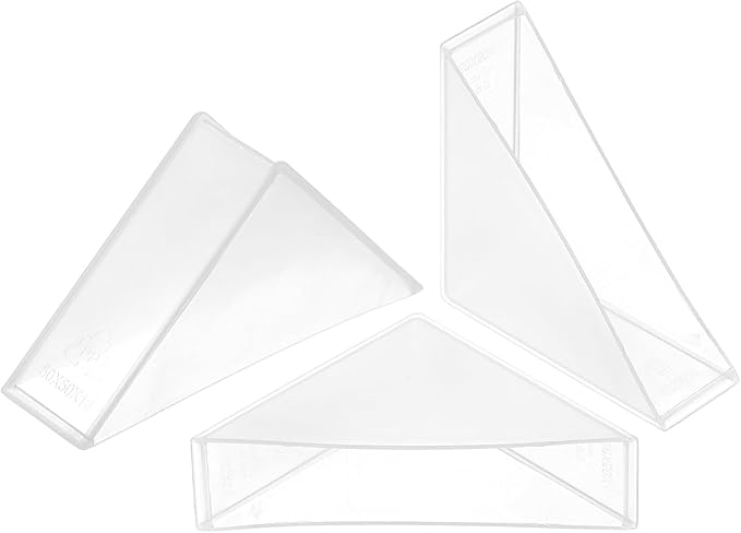 uxcell 20Pcs Plastic Corner Protectors 16x70mm Right Angle Shape Glass Corner Guards Cushion for Corner Protection of Glass, Mirror, Tile, White