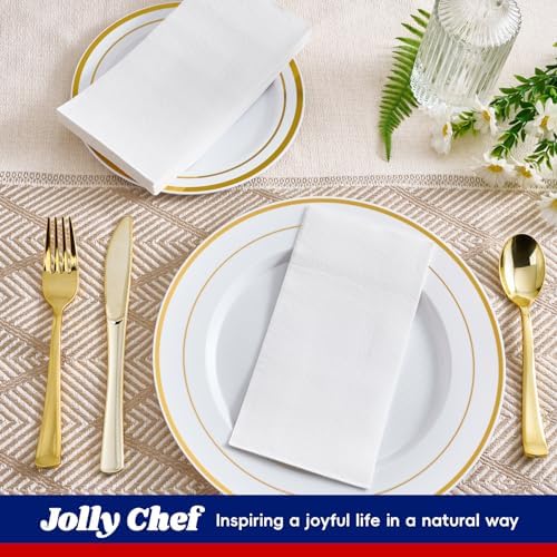 JOLLY CHEF 600 Pack Bathroom Paper Napkins Disposable Guests Hand Towels - Image 6