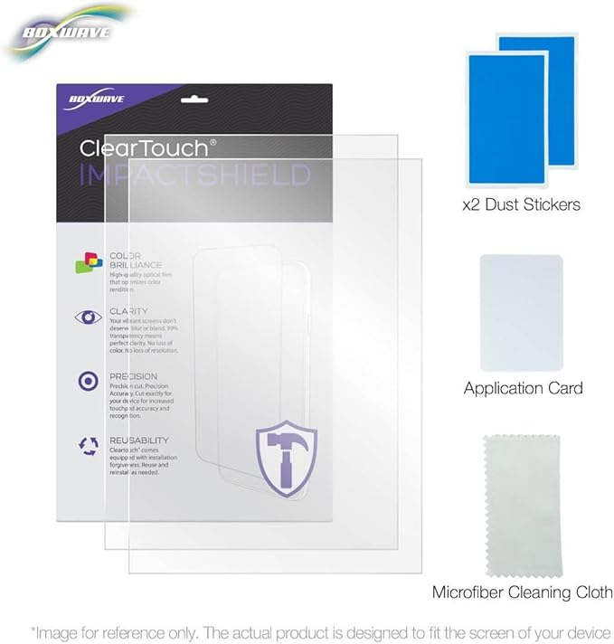BoxWave Screen Protector Compatible with Revolution Cooking InstaGLO R90 Toaster - ClearTouch ImpactShield (2-Pack), Impenetrable Screen Protector Flexible Film