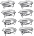 8QT Chafing Dish Buffet Set Stainless Steel Food Warmer 8 Pack by PRIJESSE