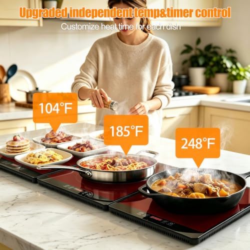 Electric Warming Tray，Food Warmers for Parties Buffet with Thermostat - Image 3
