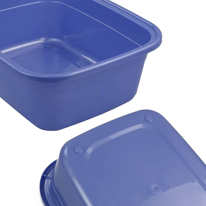18 Quart Large Plastic Dish Pans, Wash Basin, Set of 3