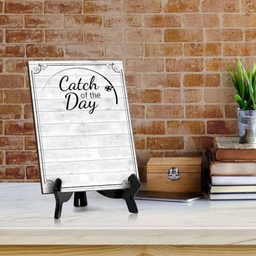 Catch of the Day 6x8 Dry Wipe Table Sign Easy Installation | Restaurant & Bar | Perfect To Clearly Direct Customers & Advertise Specials | No Pen Included - Image 4
