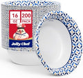 JOLLY CHEF 16 oz Paper Bowls, 200 Count Small Disposable Bowls for Soup by JOLLYCHEF