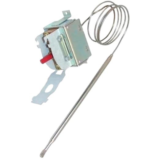 344523-1 Fryer Safety Thermostat - for Vulcan Hart Cooking Appliance Accessories CK20 CK40 CK50 CK831 DK40 DH42 DK55 DK831-1/4, 6-1/2 30 Temp 490 Fixed Bulb 1/4" 6-1/2" Nickel Cap 30" BRKT 6
