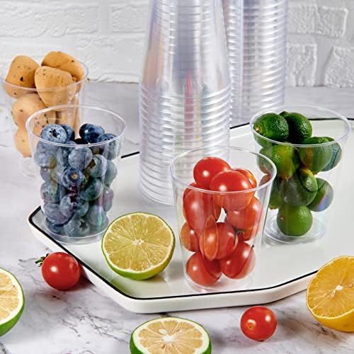 JOLLY CHEF 100 Pack 8 oz Disposable Clear Plastic Cups, Party Cups - Image 6