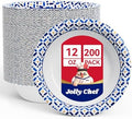 JOLLY CHEF 12 oz Paper Bowls 200 Count, Small Heavy Duty Soak-Proof by JOLLYCHEF