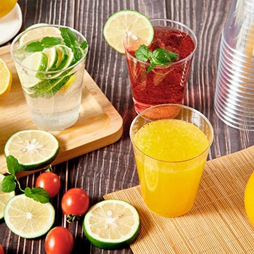 JOLLY CHEF 100 Pack 8 oz Disposable Clear Plastic Cups, Party Cups - Image 3