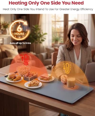 Double-Zone Silicone Food Mat, 2 Independent Temp Zones Countertop - Image 5