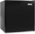 Igloo 1.6 Cu.Ft. Compact Refrigerator - Adjustable Thermostat, Glass Shelves, Includes Scraper, Ice Cube Freezer Drip Tray - Black