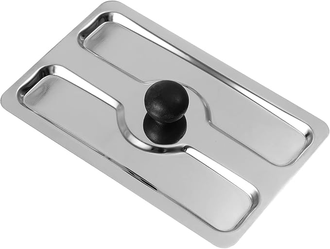 Toaster Cover, Stainless Steel Dust-cover Bread Machine Covers Toaster Lid Appliance Top Covers Electric Bread Maker Upper Cover for Sandwich Breads Machine Part Accessories