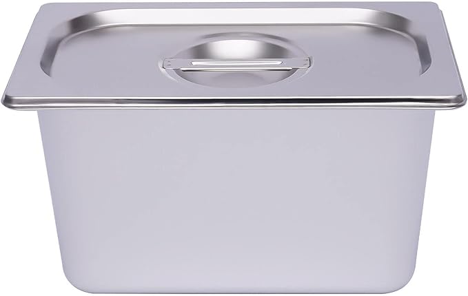 4-Pan Bain Marie Steam Table, Commercial Countertop Steam Table Food Warmer 600W 16.9Qt Stainless Steel Electric Food Soup Warmer with Lid and Tap for Restaurant, Buffet Catering