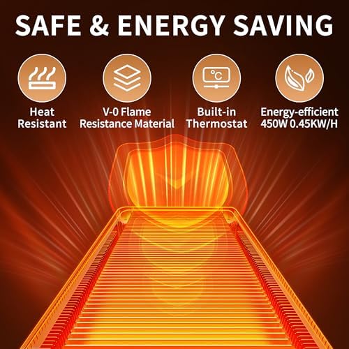 Warming Trays for Buffets Party, 59"x12", Tempered Glass Food Warmer, Black - Image 6